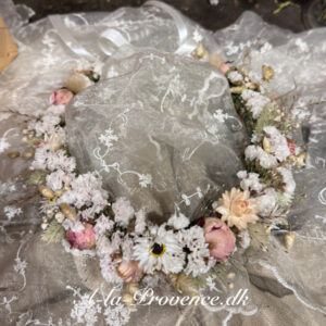 Hårkrans m. evighedsblomster Berdine